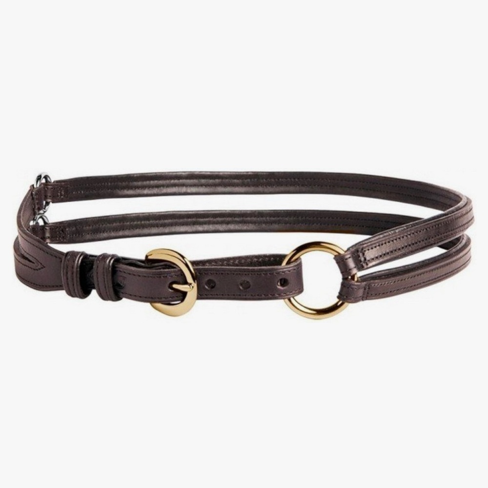 Noble outfitters martingale leather belt equestrian - small